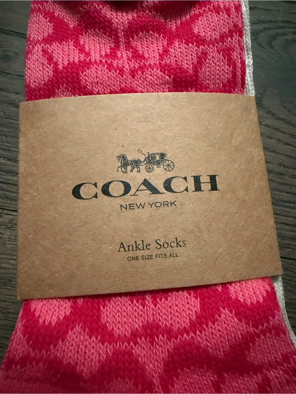 Coach Ankle Socks - 2 Pack. NWT